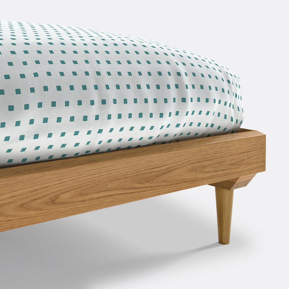 La Redoute Intérieurs Vintage-Bett Quilda mit Lattenrost  