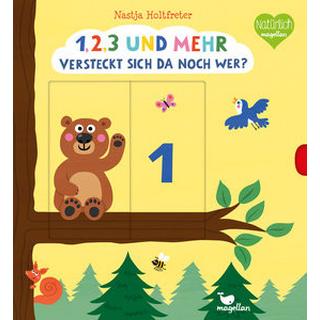 1, 2, 3 und mehr - Versteckt sich da noch wer? Holtfreter, Nastja; Holtfreter, Nastja (Illustrationen) Gebundene Ausgabe 