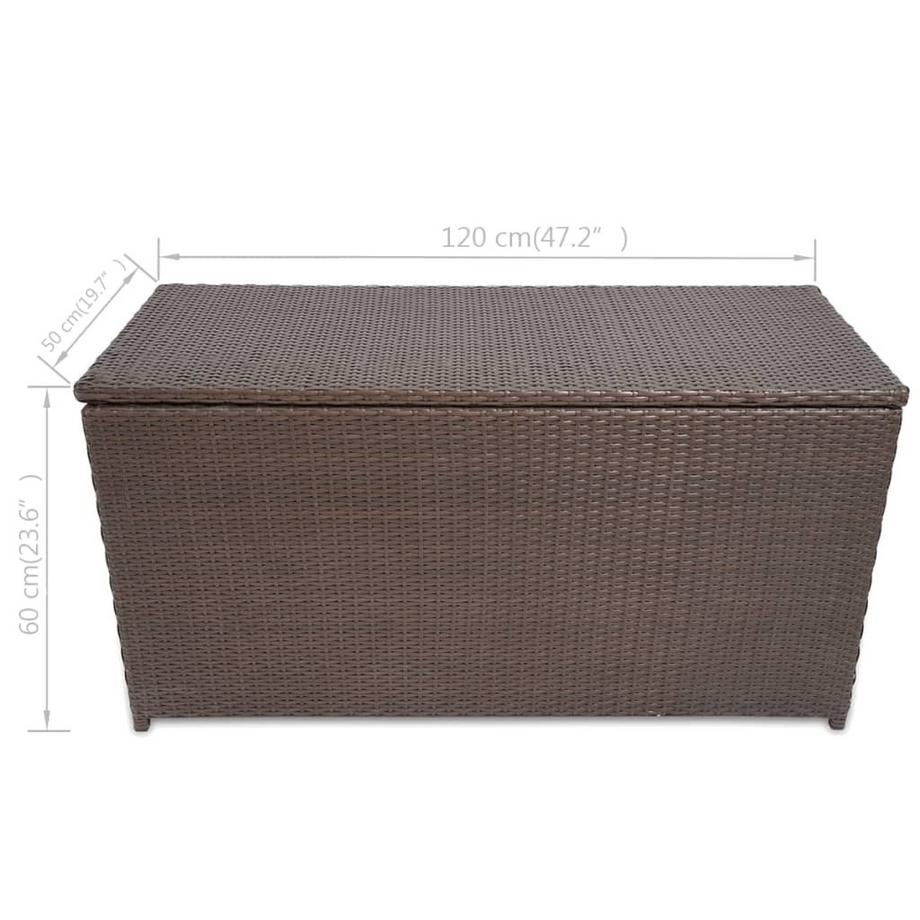 VidaXL Gartenbox poly-rattan  