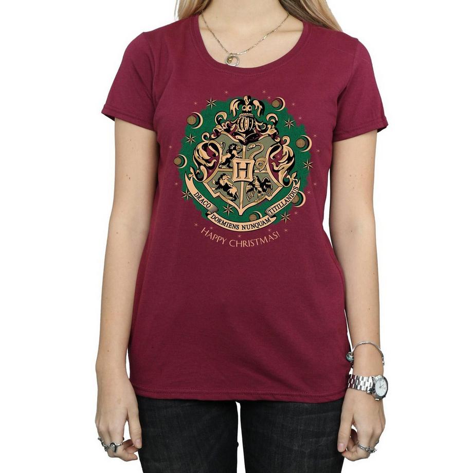 Harry Potter Hogwarts Happy Christmas T-Shirt  