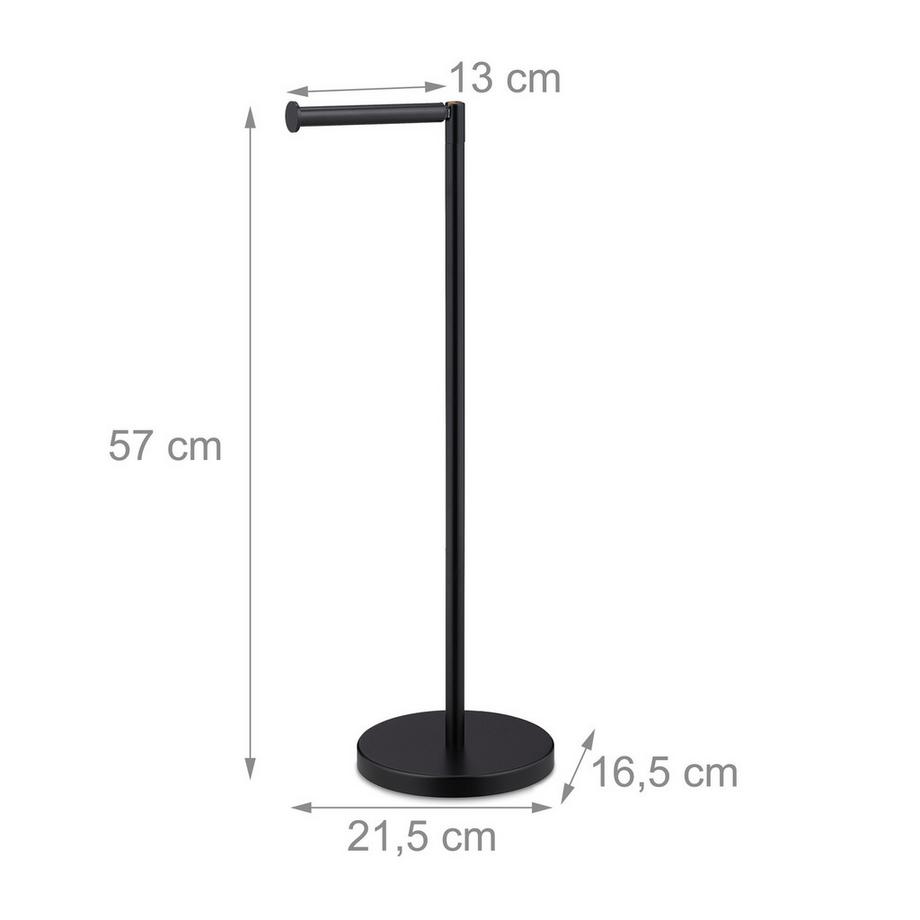 B2X Porta carta igienica nero  