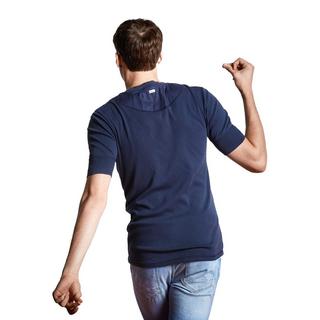 Schiesser Revival T-shirt Henley Retro Vestibilità Comoda  