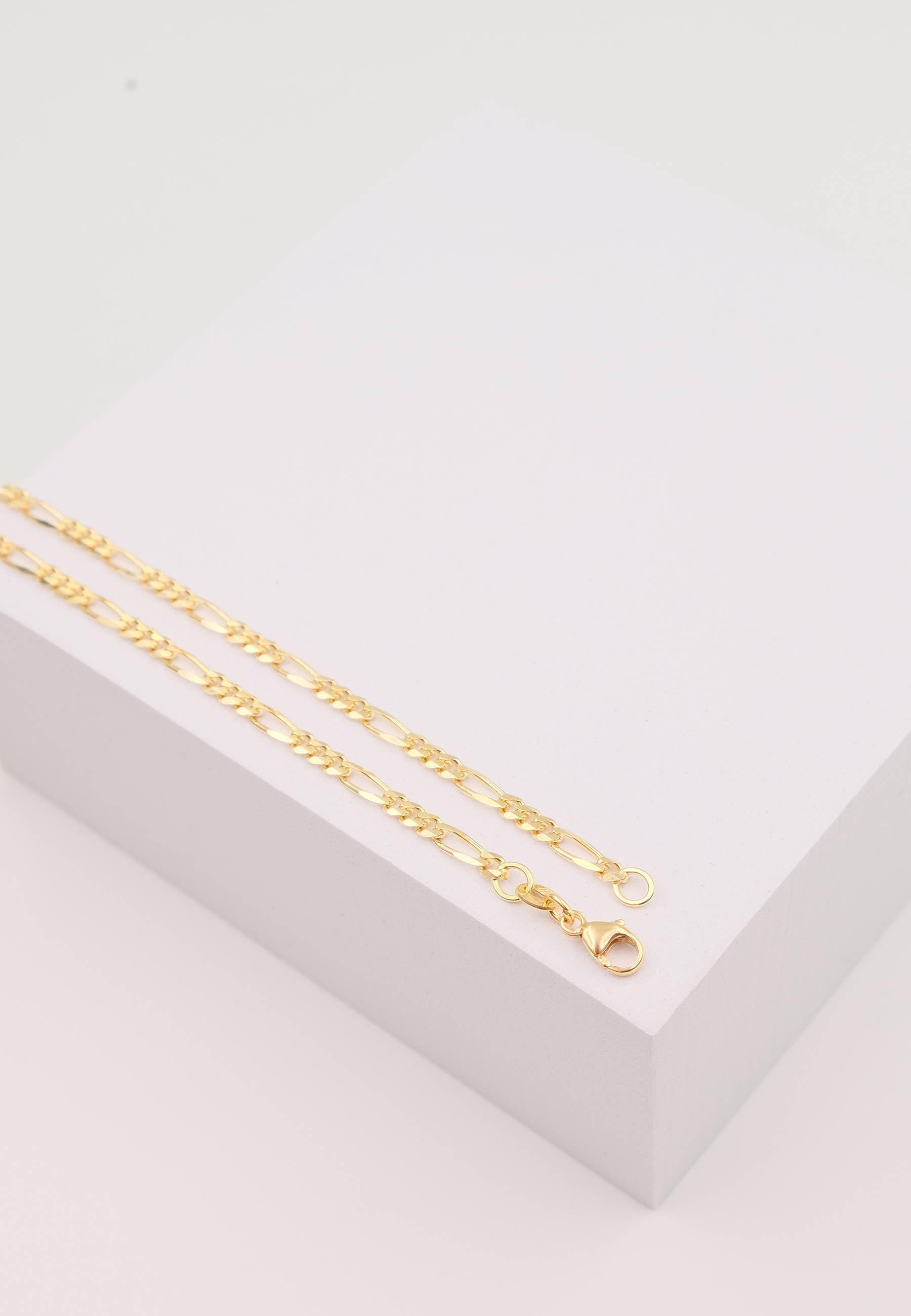 MUAU Schmuck  Collier Figaro Gelbgold 750, 2.9mm, 50cm 