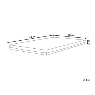 Beliani Gel-Memory-Schaummatratze aus PU-Schaum SPONGY - Hart (H3)  