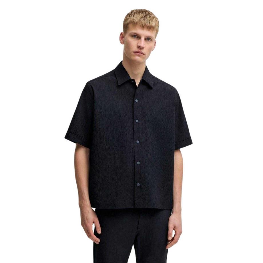 BOSS  Lapoully Camicia Vestibilità Rilassata Maniche Corte 