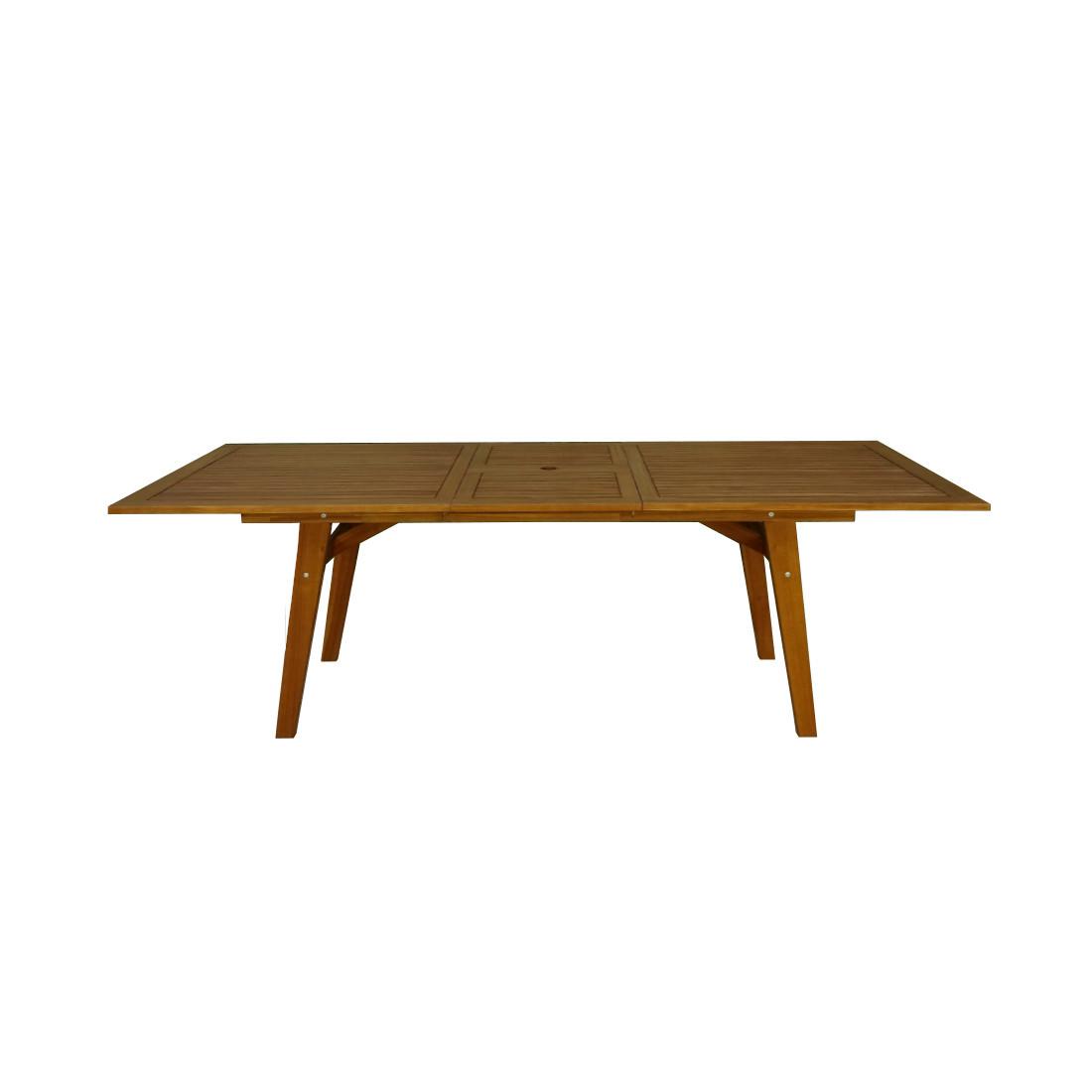 Contini Table de jardin extensible Eucalyptus  