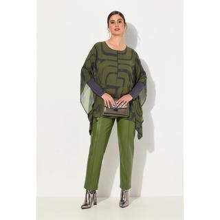 Ulla Popken Tunique Oversize Double Couche Col Rond  