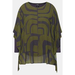 Ulla Popken Tunique Oversize Double Couche Col Rond  