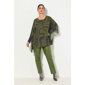 Tunique oversize avec effet de superposition, décolleté rond et manches courtes