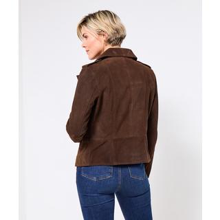 Joe Browns Bikerjacke aus weichem Wildleder mit Kragen  