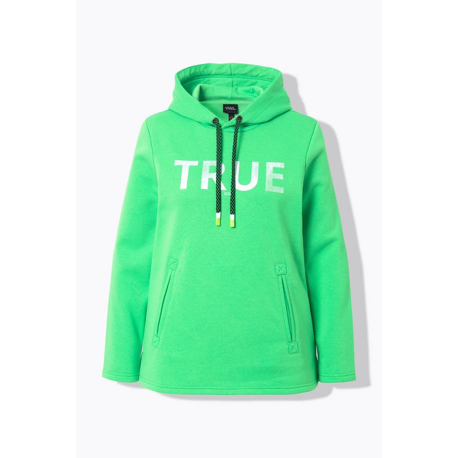 Ulla Popken Hoodie True Kapuze Kordel Taschen  