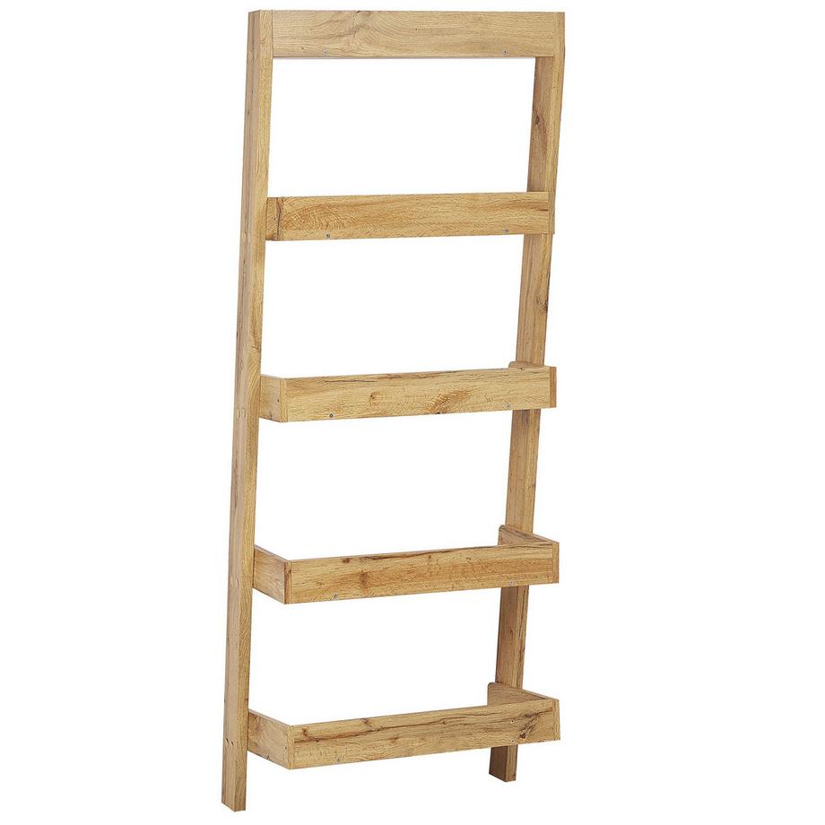 Beliani Étagère à 5 niveaux en MDF Rustique MOBILE TRIO  