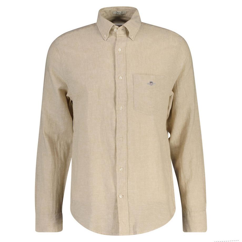 Camicia Uomini Confezione da 1 Vestibilità confortevole-REGULAR COTTON LINEN SHIRT