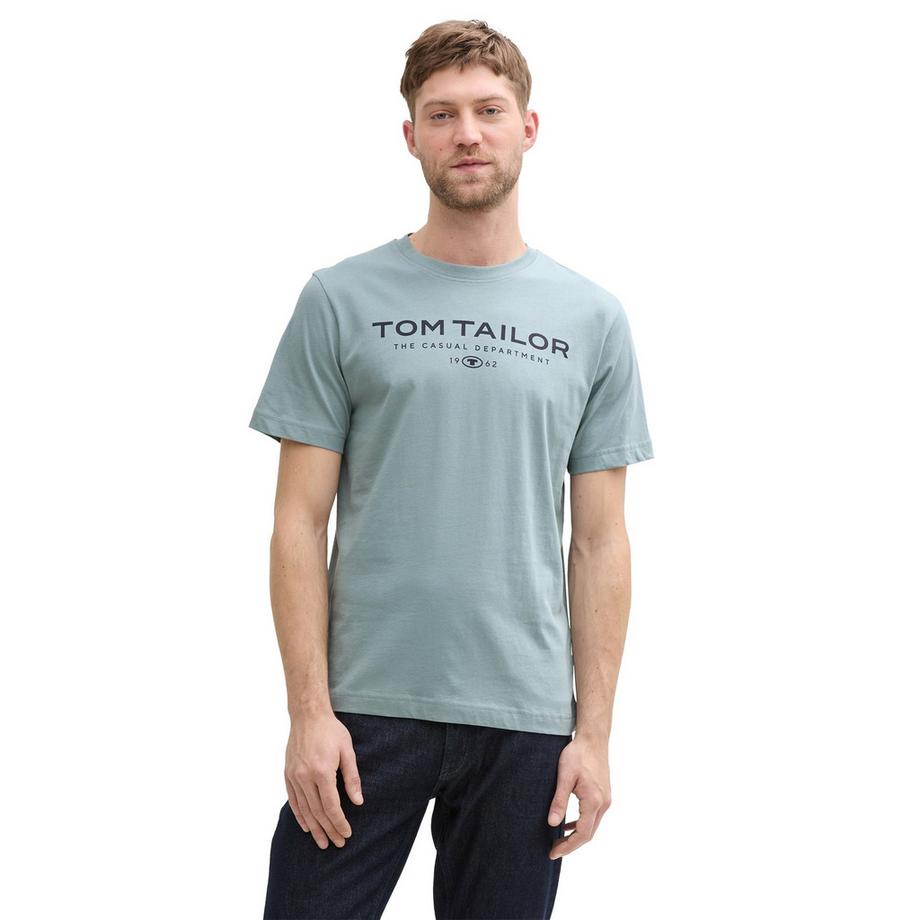 TOM TAILOR Maglietta Uomini Confezione da 1 Vestibilità confortevole-T-Shirt with Print  