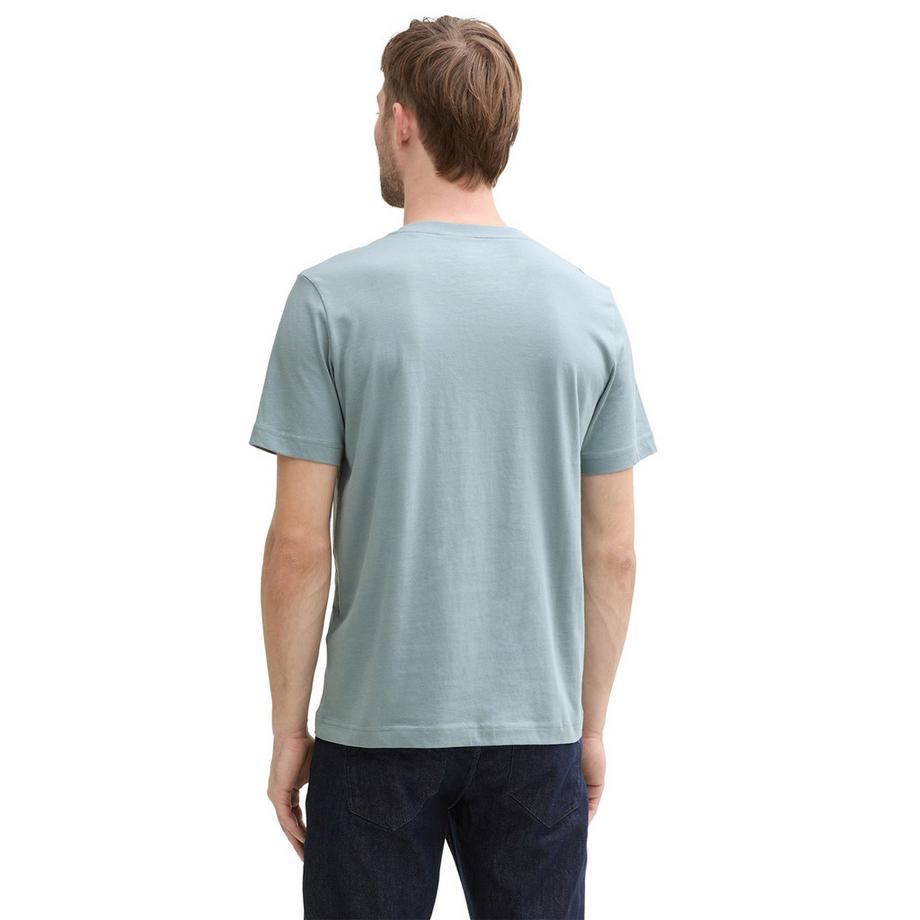 TOM TAILOR Maglietta Uomini Confezione da 1 Vestibilità confortevole-T-Shirt with Print  