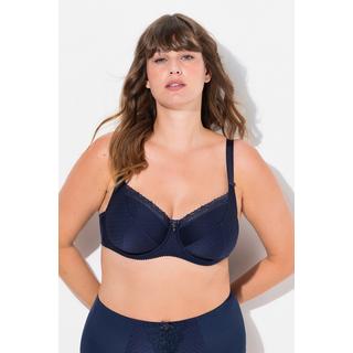 Ulla Popken Reggiseno con ferretto Jacquard Bordo in Pizzo  