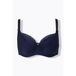Ulla Popken Reggiseno con ferretto Jacquard Bordo in Pizzo  