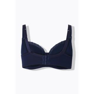 Ulla Popken Reggiseno con ferretto Jacquard Bordo in Pizzo  