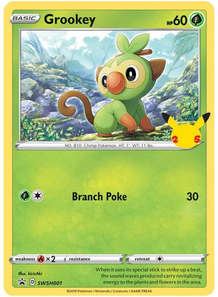 Pokémon  25th Anniversary Galar Starters 3 Pack Jumbo Promos - DE 