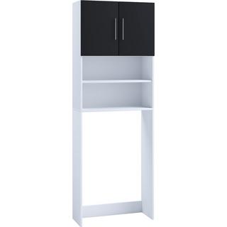 VCM Waschmaschinenschrank | Praktischer Überbauschrank mit viel Stauraum | Maße ca. B. 64 x H. 190 x T. 25 cm | Waschmaschinenregal für Bad und Waschküche  