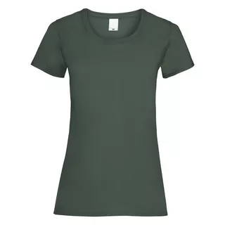 Universal Textiles  Value Fitted Kurzarm Freizeit TShirt Dunkelgrün