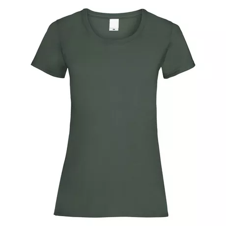 Universal Textiles  Value Fitted Kurzarm Freizeit TShirt Dunkelgrün