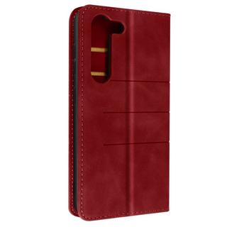 Avizar  Samsung Galaxy S23 Wallet-Etui Dunkelrot 