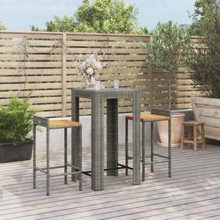 VidaXL Gartenbar set poly-rattan  