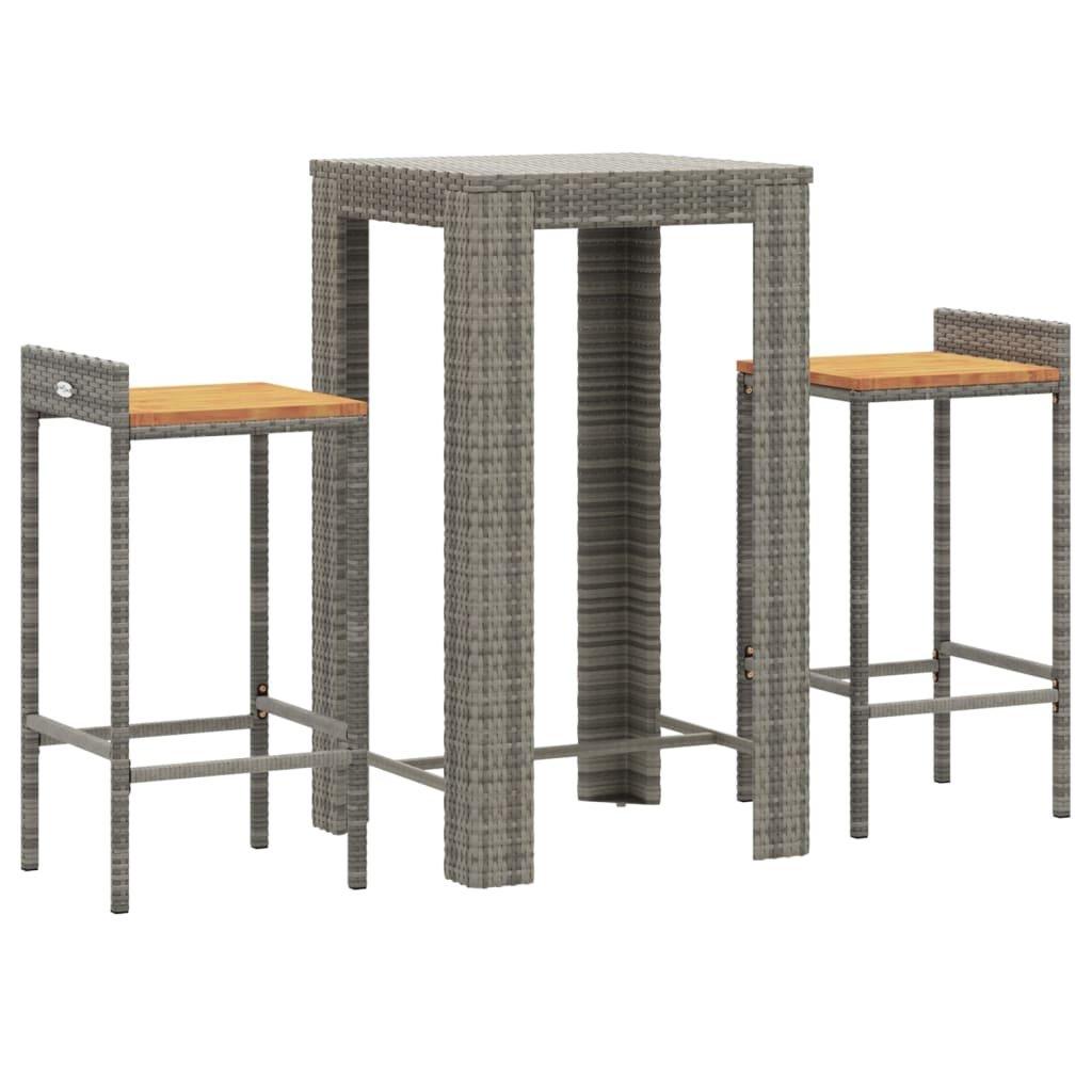 VidaXL Gartenbar set poly-rattan  