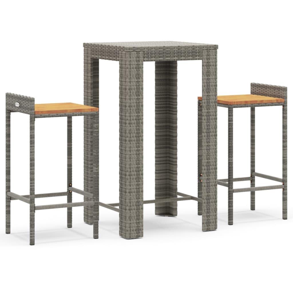 VidaXL Gartenbar set poly-rattan  