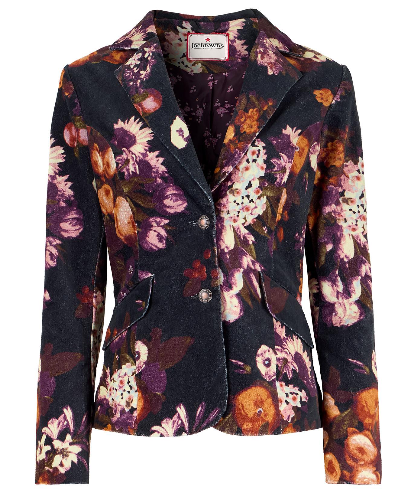 Joe Browns Blazer in Moleskin con Motivo Floreale  