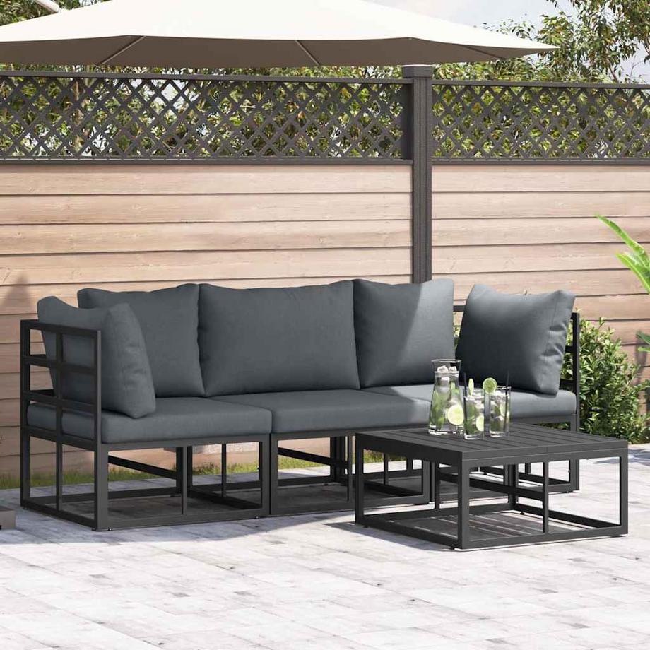 VidaXL Canapé de jardin aluminium  