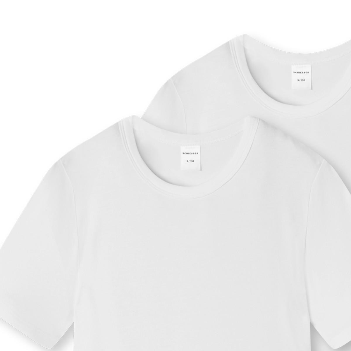 Schiesser  6er Pack Teens Boys - 95/5 Organic Cotton - T-Shirt / Unterhemd 