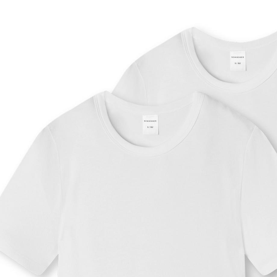 Schiesser  6er Pack Teens Boys - 95/5 Organic Cotton - T-Shirt / Unterhemd 