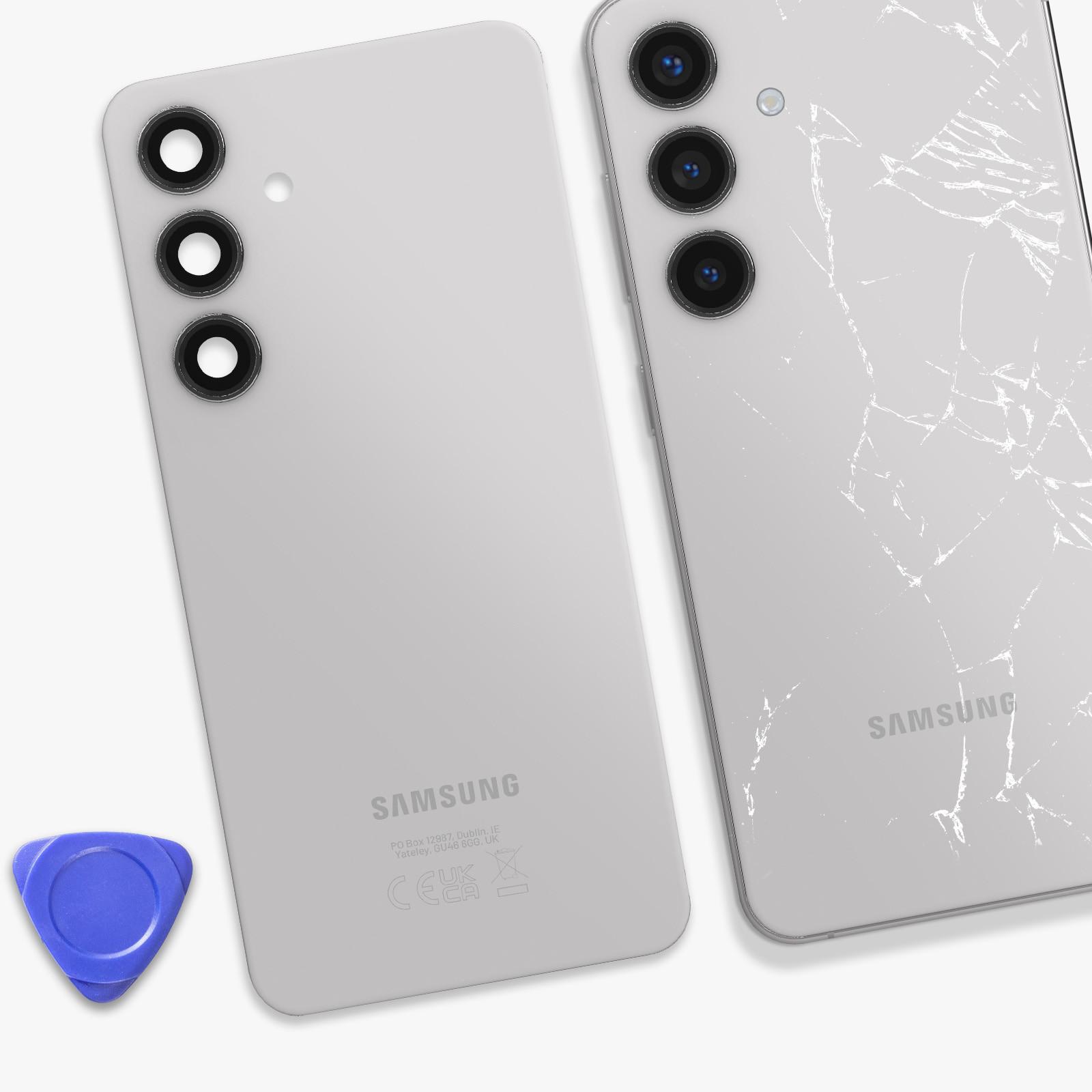 SAMSUNG  Akkudeckel Samsung S24 Plus Marble Gray 