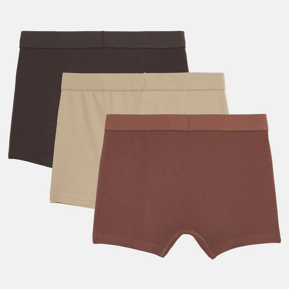 La Redoute Collections Lot de 3 boxers unis  