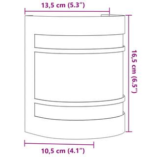 VidaXL Applique murale d'extérieur acier inoxydable  