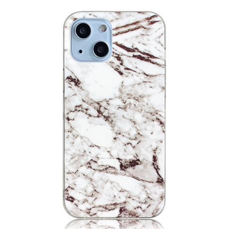 Cover-Discount  iPhone 14 - Custodia in gomma White Marble 