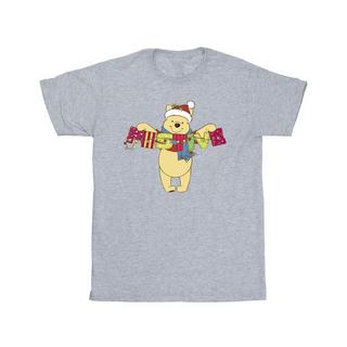 Disney Winnie l'Ourson T-Shirt Imprimé Graphique Noël  
