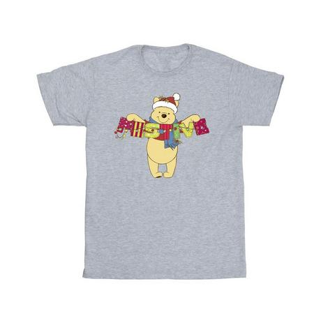 Disney Winnie l'Ourson T-Shirt Imprimé Graphique Noël  