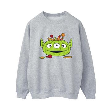 Alien Pumpkin Basket Sweatshirt  Halloween