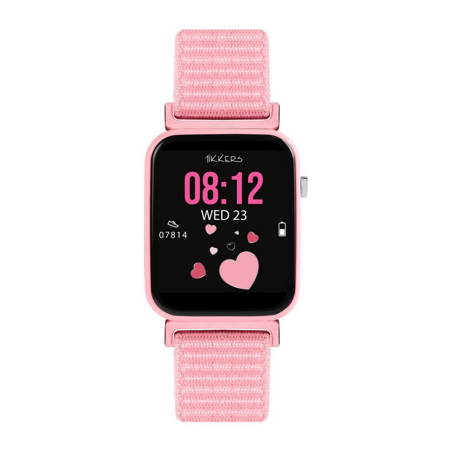 Tikkers  Smart Series 13 Smartwatch & Kopfhörer Set (Stoffarmband mit Schnellverschluss) 