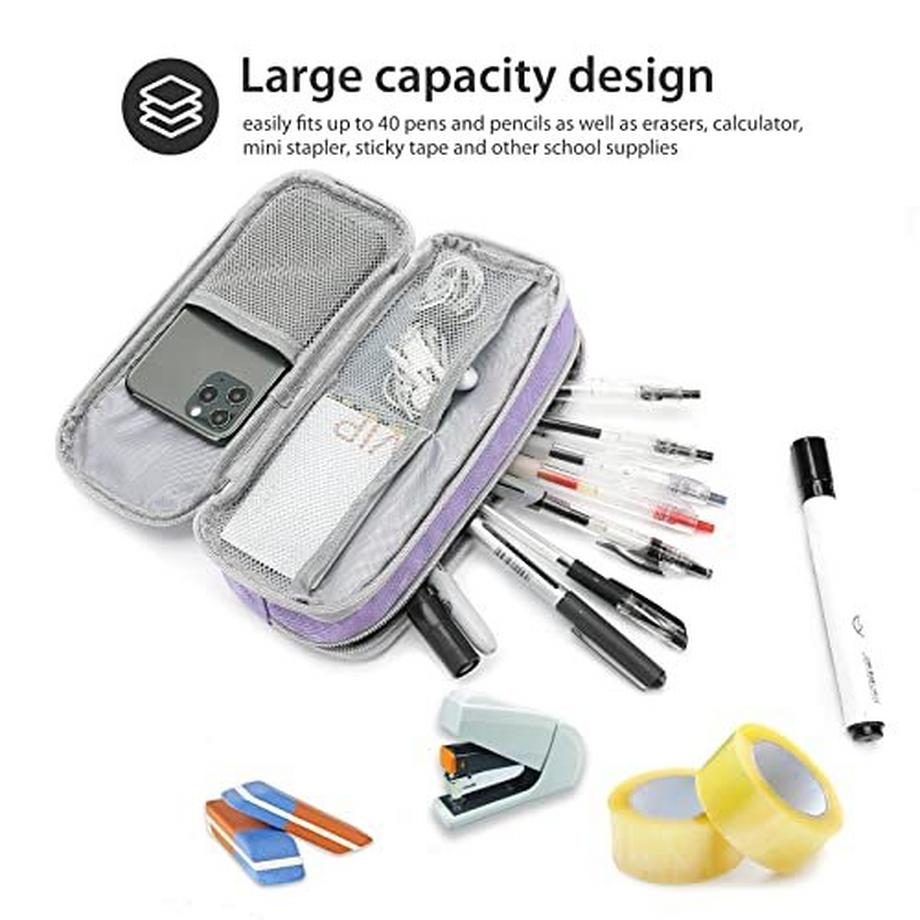 Only-bags.store  Federmäppchen 2 Schicht Schlamperetui für Schreibwaren 