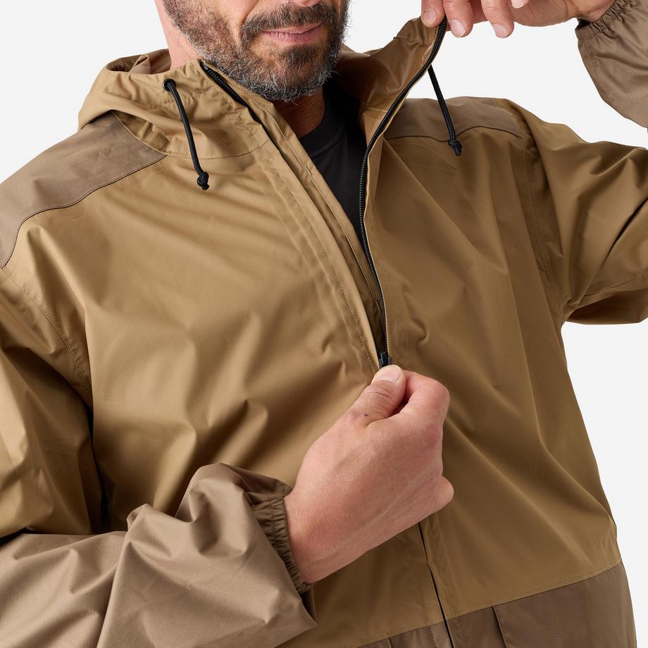 SOLOGNAC  Wasserdichte Jacke für Männer 100 hellbraun 