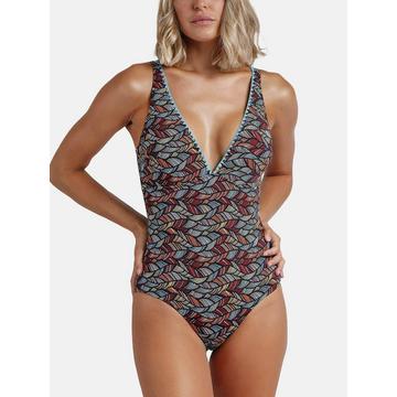 Maillot de bain une pièce préformé Ethnic Feathers