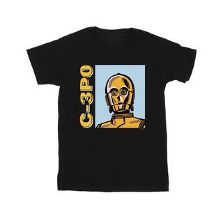 STAR WARS Star Wars C-3PO T-Shirt Stampa Grafica  