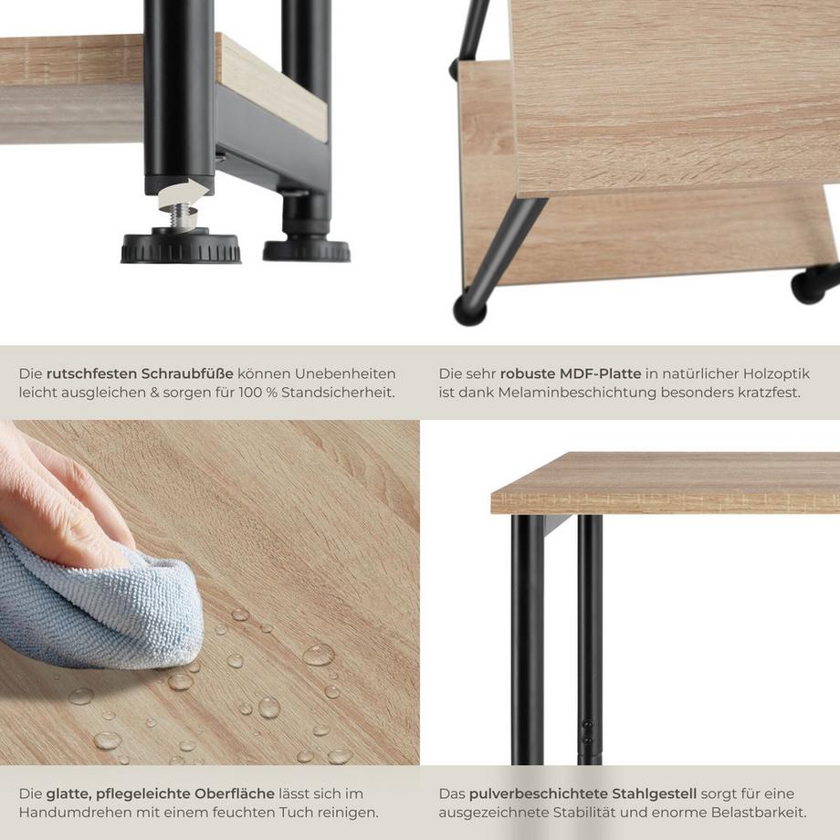 Tectake Tavolino Yonkers Stile industriale  