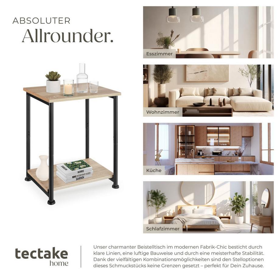 Tectake Tavolino Yonkers Stile industriale  