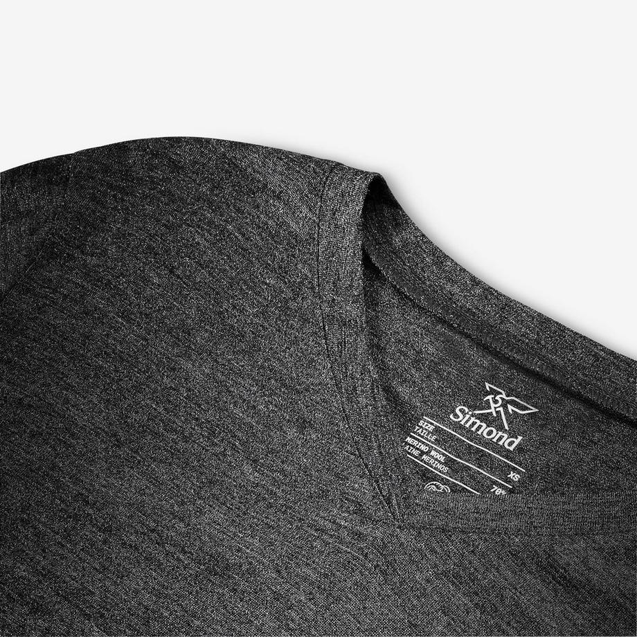 SIMOND  Merino-Woll-Trekking-T-Shirt , Merino Fresh Schwarz 