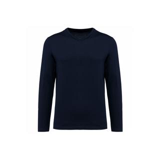 Kariban Suprima V-Neck Langarmshirt Slim Fit  